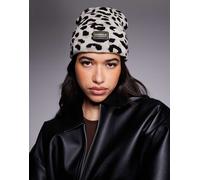 Barbour International - Harley - Berretto color gelsomino leopardato-Bianco One Size