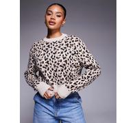 Barbour International - Harley - Maglione beige leopardato-Multicolore 42