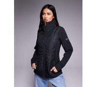 Barbour International - Kya - Giacca felpata trapuntata nera-Nero 42