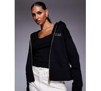 Barbour International - Lana - Felpa con cappuccio nera con zip-Nero 48