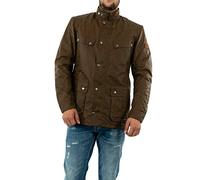 Barbour International MWX0337- BR31 Duke Wax Jacket OLIVE BROWN Uomo Regular Fit winter (M)