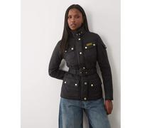 Barbour International - Polarquilt - Giacca trapuntata nera con cintura-Nero 50