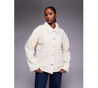 Barbour International - Rae - Camicia giacca in pile bianco osso 40