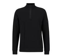 Barbour International Samuel - Felpa con collo a imbuto, mezza zip, colore: Nero, Nero , XXL