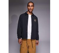 Barbour International - Steve McQueen - Giacca coach nera con logo-Nero L