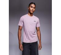 Barbour International - T-shirt con logo piccolo color sambuco-Rosso 91 CM