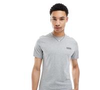 Barbour International - Throttle - T-shirt slim fit grigia con logo - In esclusiva per ASOS-Grigio 116 CM