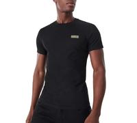 Barbour International Uomo T-Shirt con Logo Piccolo, Nero, L