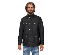 Barbour International Uomo Waxed Duke Jacket Nero L
