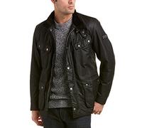 Barbour International Uomo Waxed Duke Jacket Nero XL