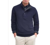 Barbour - Maglione Blu Essential Patch Half Zip - - Knitwear - Uomo - Blu - XL