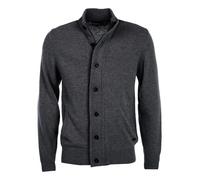 Barbour Maglione Uomo MKN0731 Patch Zip Thru Sweater Charcoal AI21 in Lana d'Agnello S