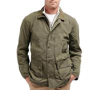 Barbour MCA0732-OL51 Ashby Casual Summer Jacket OLIVE GREEN Cotton Regular Fit Uomo (L)