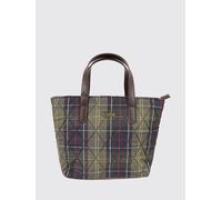 BARBOUR Mini tote bag in nylon trapuntato con tracolla amovibile OS Salvia
