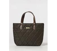 BARBOUR Mini tote bag in nylon trapuntato con tracolla amovibile OS Verde