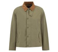 Barbour MSP0172OL39 - Giacca da uomo impermeabile con colletto in velluto a coste TRACKER SHOWERPROOF JACKET, colore verde oliva, taglia XL