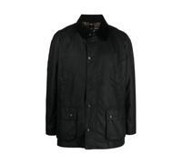 Barbour - Nero Cappotto Cotone Cerato Colletto A coste - - Jackets - Uomo - Nero - S