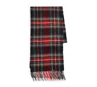 Barbour New Check Tartan Scarf One Size Black Stewart
