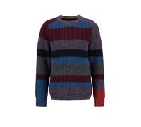 BARBOUR Paul Smith loves Barbour Pullover a righe multiple con collo rotondo rosso scuro | S