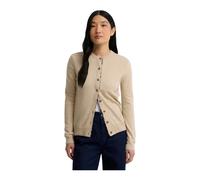 Barbour - Cardigan Girocollo a Coste - - Knitwear - Donna - Beige - S