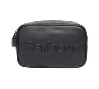 Barbour - Pochette Logo Leather Washbag - - Bags - Uomo - Nero - ONE SIZE