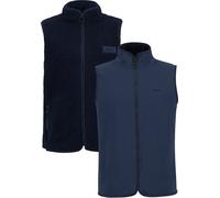 Barbour - Polaire sans manches chaude et réversible - Reversible Fleece Gilet Navy per Uomo - Taglia S - Blu navy