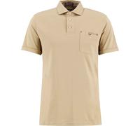 Barbour - Polo Uomo in Cotone Interlock - Premium Corpatch Tailored Polo Shirt Washed Stone per Uomo in Cotone - Taglia S - Marrone