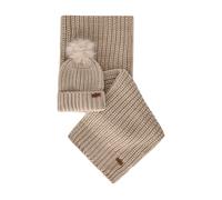 Barbour - Saltburn Beanie and Scarf Set - - Accessories - Donna - Beige - ONE SIZE