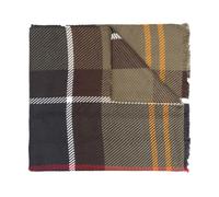 Barbour - Sciarpa a Quadri con Orlo Sfilacciato - - Accessories - Uomo - Marrone - ONE SIZE