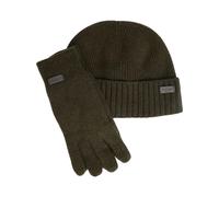 Barbour - Set Berretto e Guanti Carlton - - Accessories - Uomo - Verde - ONE SIZE