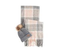 Barbour Set cappello e sciarpa LGS0077 GRIGIO/ROSA GREY ROSE TU