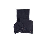 BARBOUR Set regalo 2 pezzi sciarpa e cappello CARLTON blu