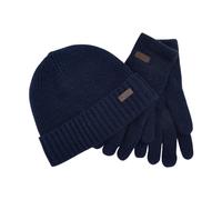 Barbour - Set Regalo Berretto e Guanti Carlton - - Accessories - Uomo - Blu - ONE SIZE