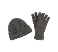 Barbour - Set Regalo Berretto e Guanti Carlton - - Accessories - Uomo - Grigio - ONE SIZE