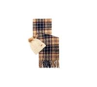 BARBOUR Set regalo berretto e sciarpa SALTBURN beige