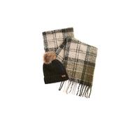BARBOUR Set regalo berretto e sciarpa SALTBURN oliva