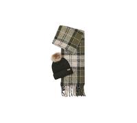 Barbour LGS0077GN51 Saltburn Beanie & Tartan Scarf Gift Set
