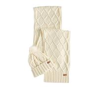 Barbour Set sciarpa e cappello donna LGS0075 BIANCO CREAM TU