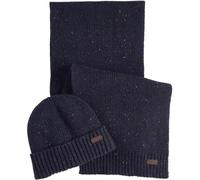 Barbour Set Sciarpa E Cuffia Carlton Blu UNI