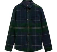 Barbour - Sobrecamicia morbida e calda - Woodlane Brushed Check Overshirt Green Loch Tartan per Uomo - Taglia M - Verde