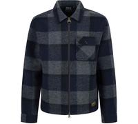 Barbour - Sovracamicia calda e comoda - Hailwood Fleece Overshirt Navy per Uomo - Taglia L - Blu navy