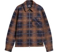 Barbour - Sovracamicia in lana mista - B.Intl Oswald Fleece Overshirt Navy per Uomo - Taglia S - Blu navy
