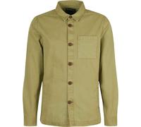 Barbour - Sovracamicia in twill di cotone - Regular Washed Overshirt Bleached Olive per Uomo in Cotone - Taglia L - Kaki