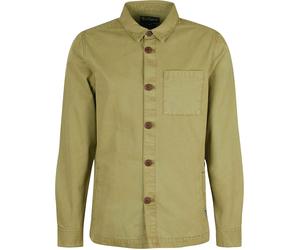 Barbour - Sovracamicia in twill di cotone - Regular Washed Overshirt Bleached Olive per Uomo in Cotone - Taglia L - Kaki