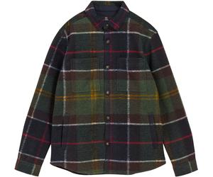 Barbour - Sovracamicia morbida e calda - Woodlane Brushed Check Overshirt Classic Tartan per Uomo - Taglia XL - Verde