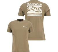 Barbour - T-shirt in Cotone - Camber Graphic T-Shirt Grey Olive per Uomo in Cotone - Taglia L - Kaki