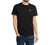 Barbour T-Shirt Uomo Nero T-Shirt Casual con Ricamo Logo al Petto XL