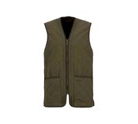 Barbour Gilet Trapuntato Uomo Verde con Zip MLI0002OL91 Verde S