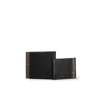 Barbour Wallet & Card Holder Gift Set Black Classic Tartan