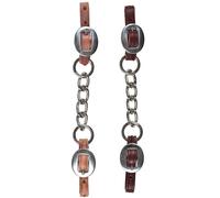 Barbozzale in cuoio spesso con catena singola Berlin Custom Leather